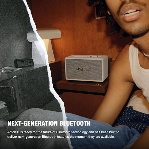 Marshall Acton III Bluetooth Home Speaker - Cream thumbnail 4