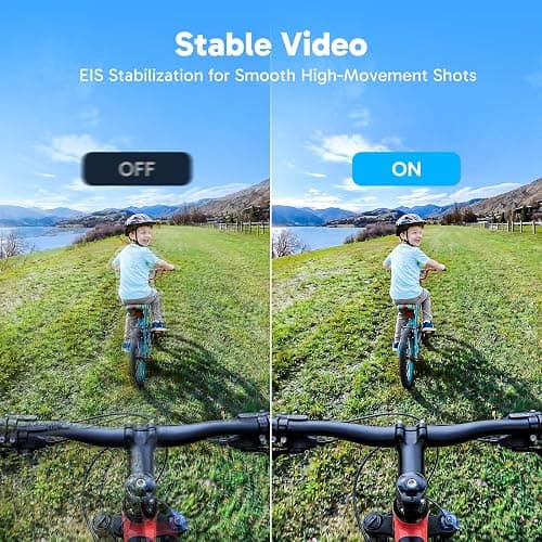 AKASO Brave 4 Action Camera 4K 30fps with 64GB MicroSD Card Bundle | 20MP EIS WiFi 170° FOV 5X Zoom Waterproof Underwater Camera for Snorkel, Travel, Bicycle, Helmet, Motorcycle Accessories Kit thumbnail 3