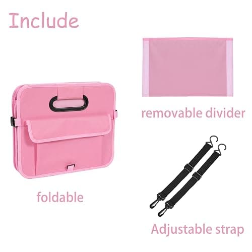 AOKJOY Car Trunk Organizer - Collapsible Multi Compartment Storage with Adjustable Straps for SUV thumbnail 5