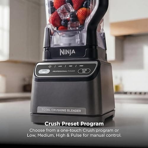 Ninja Professional Blender 2.0, 1200W, Auto-iQ, 72oz Pitcher, BR201AMZ | 1200W Total Crushing blades + Auto-iQ Crush program for smoothies & frozen drinks. 4 speeds. Dishwasher safe. thumbnail 7