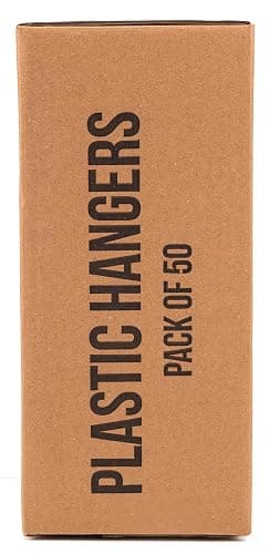 Utopia Home - Plastic Hangers 50 Pack - Space Saving Clothes Hanger - Durable and Strong Closet Organizers and Storage Makes It Ideal Stocking Stuffers or Apartment or Dorm Room Essentials (White) thumbnail 10