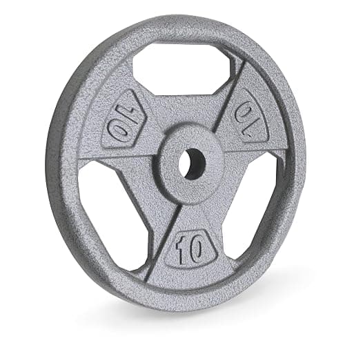 Marcy Classic 1" Cast Iron Standard Grip Plates for Strength Training and Weightlifting - Image 1