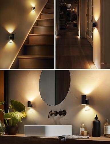 L LOHAS LED Night Light Plug in, Modern Night Lights Plug into Wall, Dusk to Dawn Sensor, Soft White 3000K, 0-100LM Adjustable Brightness, Dimmable Night Lights for Hallway Bedroom Stairway, 2 Pack thumbnail 5