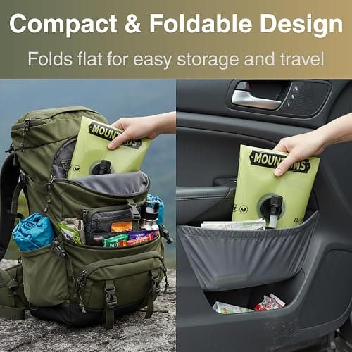 CoreMuse Camping Water Container 2 Gallon Collapsible Water Jug with Spout - Reusable Plastic Flasks, Foldable Empty Gallon Jug for Water Storage, Water Bag for Outdoor Hiking Emergency Prep (1 Pack) thumbnail 2