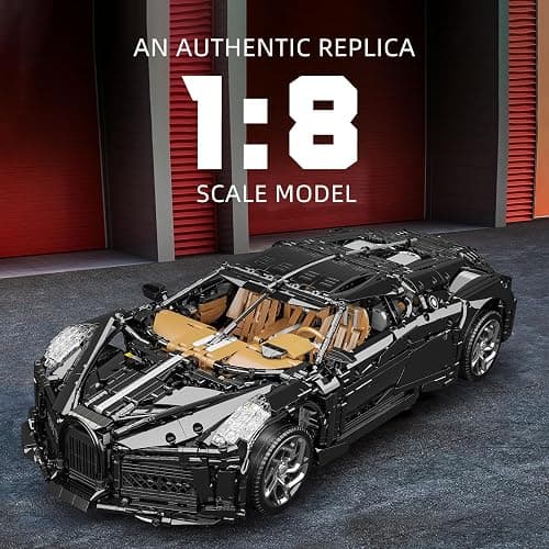 Mould King 13163 Technik Super Sports Car Building Blocks, 4688 Pieces Technology Truck Model with Motors, Remote Controlled Car Building Blocks thumbnail 3