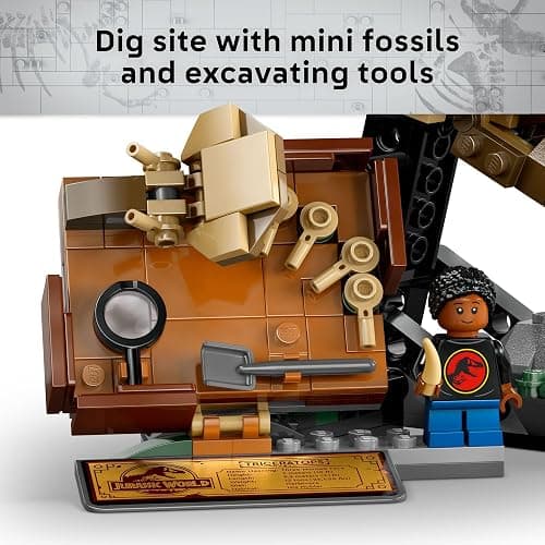 LEGO Jurassic World Dinosaur Fossils Triceratops Skull Toy - Dinosaur Toy Fossil Building Set for Kids, Boys and Girls, Ages 9+ - Model Display Kit - Gift Idea for Birthdays - 76969 thumbnail 5