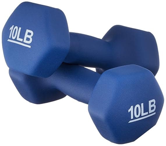 Amazon Basics Neoprene Dumbbell Hand Weights for Exercise and Muscle Toning - Image 1