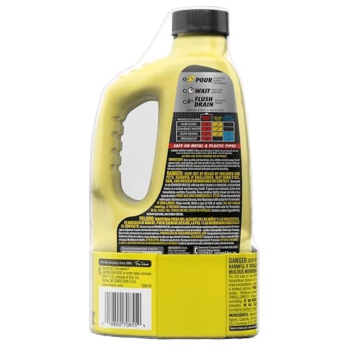 Drano Max Gel Drain Clog Remover and Cleaner for Shower or Sink Drains, Unclogs and Removes Hair, Soap Scum, Blockages, Commercial Line, 42 oz (Pack of 2) thumbnail 2