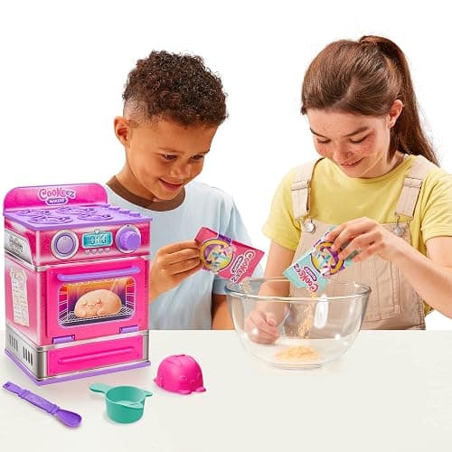 Cookeez Makery Cinnamon Treatz Oven – Interactive Bake & Reveal Oven Playset with Mystery Scented Plush (Cinnamon Pooch, Fondant Feline, or Strawberry Swirl), Mixing Tools, Dough, & Accessories, 5+ thumbnail 2