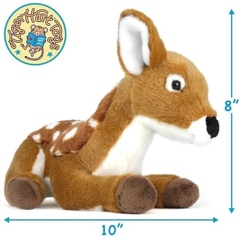 TigerHart Debbie The Baby Deer - 10 Inch Fawn Stuffed Animal Plush thumbnail 2