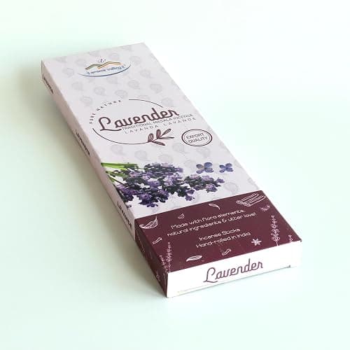 Aroma Valley Lavender Incense Sticks - Traditional Handcrafted Masala Incense - 40 to 50 Sticks Approx. thumbnail 2