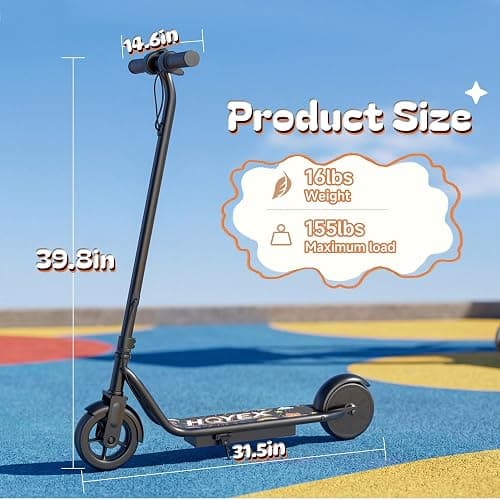 Electric Scooter - E Scooter Adults and Kids | 500W/250W Motor, 10-20 Miles Max Range, APP Control, Double Braking, 8.5"/6.5" Tire, Lightweight EScooter thumbnail 8