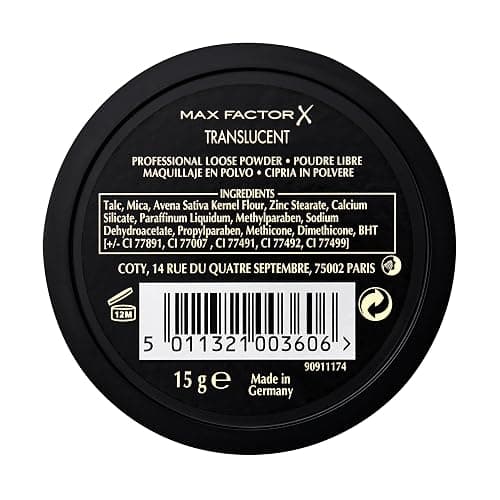 Ellen Betrix Loose Powder Transparent Natural 1, Transparentes Fixing Powder für ein mattes Finish, Mit praktischer Puderquaste und cleverem Dosierer, 15 g (1er Pack) thumbnail 3