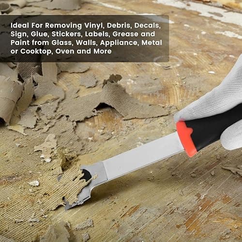 DEKEones Razor Blade Scraper, Long Handled Scraper Tool with 10 Extra Replacement Blades, Razor Scraper Remover for Cleaning Sticker, Paint, Caulk from Window, Car, Glass, Windshield, Stove thumbnail 6