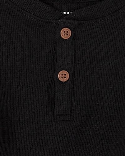 The Children's Place Boys and Toddler Long Sleeve Thermal Henley Shirt thumbnail 2