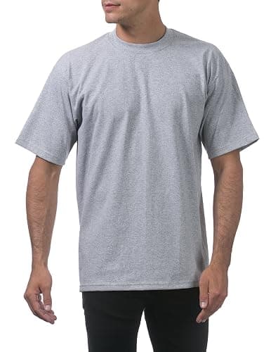Pro Club Men's Heavyweight Cotton Short Sleeve Crew Neck T-Shirt thumbnail 5