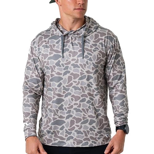Burlebo Men’s Performance Hoodie – Lightweight Long Sleeve Pullover, Athletic Fit, Moisture-Wicking, Sun Protection - Image 1