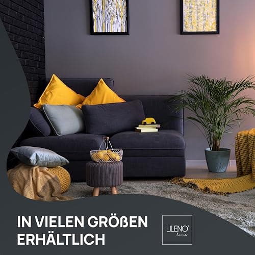LILENO HOME Kopfkissen 40x60 cm [2er Set] als Kissen-Füllung - Bett oder Deko Kissen mit Reißverschluss zum Anpassen - Waschbar bis 95° - Sofa-Kissen & Zierkissen für Couch/Bett - 40 x 60 cm - 2er Set - 2er Set thumbnail 4