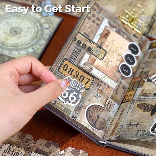 Funto Scrapbooking Kit, The Love Poems Series- Retro Merchandise, Perfect for Bullet Scrapbooking Materials, Planner DIY Craft Collage thumbnail 5