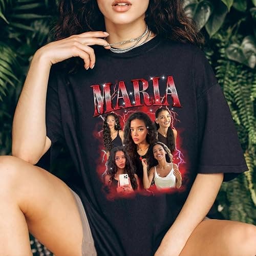 Mit & Mia Custom Bootleg Rap Tee Shirt for Boyfriend Girlfriend Custom Face Tshirt Vintage Graphic Shirt Gift Idea Birthday thumbnail 2