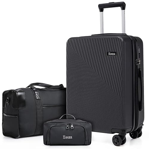 Eeeza Expandable Carry on Luggage Sets,Suitcases with Detachable Wheels Hardshell 22x14x9 Airline Approved,Lightweight Luggage Set with TSA Lock,Carry on Suitcase - Image 1