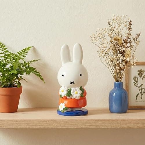 Blue Sky Clayworks Miffy Daisy Bouquet Figurine 2.625'' L x 2.5'' W x 5.25'' H thumbnail 2