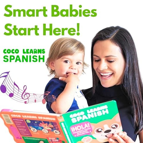 Coco Learns Spanish Vol. 3 — Interactive Sound Board Book for Toddlers 1-3, Bilingual English & Spanish Songs & Music, Talking Musical Book, Musical Toy Gift for Babies & Kids thumbnail 2