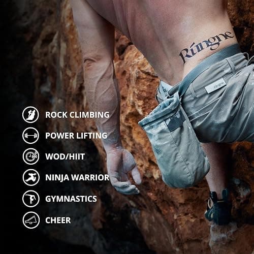 RUNGNE Premium Sports Chalk for Rock Climbing, Bouldering, and Weightlifting - High-Performance Chalk for Superior Grip and Sweat Resistance thumbnail 5