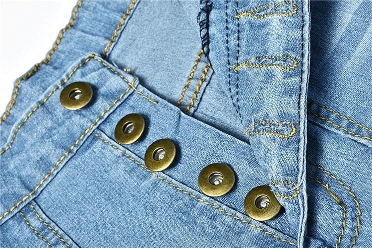 Kaxiya2021 Women's Button Fly Flare Jeans High Wide Leg Fitted Denim Pants Versatile Mid Rise Slim Boot Cut Denim Trousers thumbnail 4