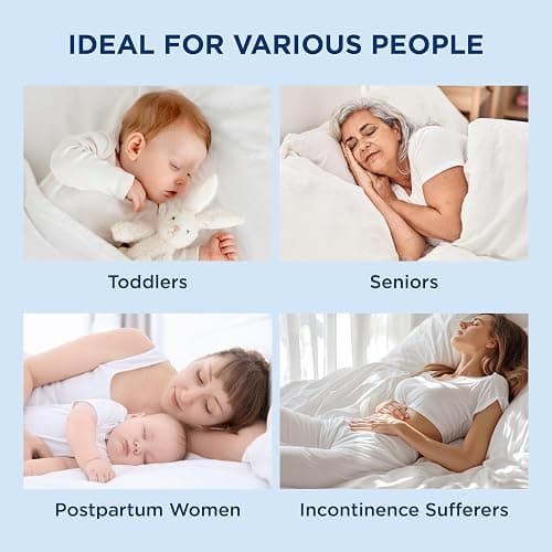 Bedsure Twin XL Mattress Protector Waterproof - Extra Long Twin Waterproof Mattress Topper Pad for College Dorm Essentials, Noiseless Bed Cover Padded with 8-21 Inches Deep Pocket,White, 39x80 Inches - Twin XL - White thumbnail 5