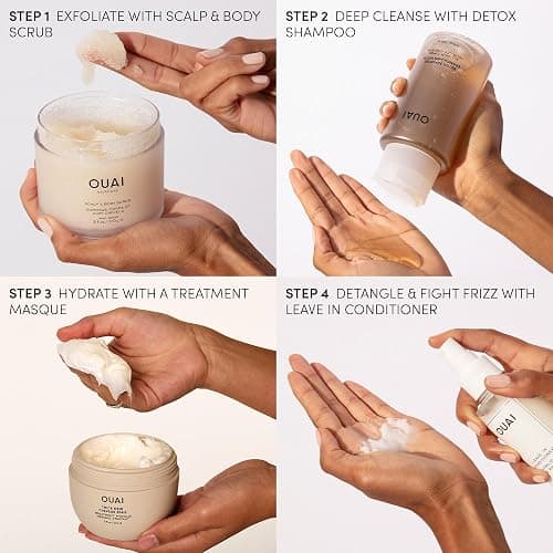 OUAI Detox Shampoo & Thick Hair Conditioner Bundle | Clarifying Shampoo for Build Up, Dirt, Oil, Product and Hard Water & Moisturizing Conditioner for Thick Hair (2 Count) thumbnail 8