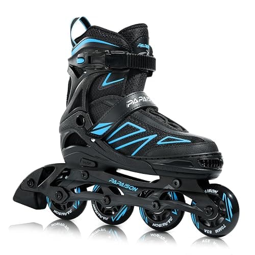 PAPAISON Boys Inline Skates Ages 5-8 8-12, Adjustable Size Beginner Roller Skates Blades for Kids Youth - Image 1