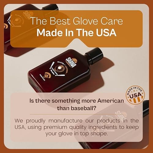 SARNA BASEBALL Glove Leather Conditioner - Use on Baseball Gloves, Softball Gloves, and Other Leather Sports Equipment - Made in USA thumbnail 6