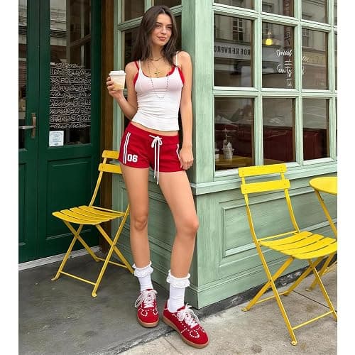 UBWDU Lace Fashion Ballet Sneakers for Women – Trendy Cute Crochet Ribbon Lace-Up Casual Spring Shoes thumbnail 3