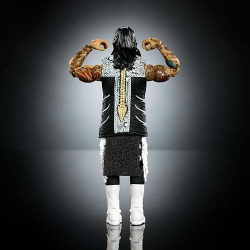 Mattel WWE Ultimate Edition Action Figure & Accessories Set, “Dirty” Dominik Mysterio 6-inch Collectible with Swappable Heads & Hands, 30 Articulation Points thumbnail 5