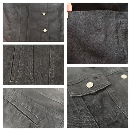 Jean Jacket for Women Distressed Long Sleeve Oversized Denim Trucker Jackets Coat thumbnail 4