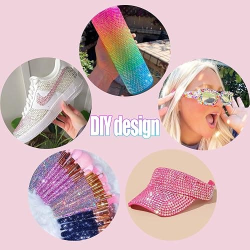 LERBOU 48 Colors Resin Rhinestones for Bedazzling, 30000 Pcs Flatback Gems for Crafting, Bedazzling Kit Colorful Crystal Nail Art Gems,Mixed Sizes Flatback Rhinestones for Press On Nails, DIY Manicure thumbnail 6