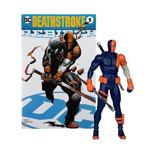McFarlane Toys - DC Direct Page Punchers Deathstroke (DC Rebirth) 7in Figure with Comic - Image 1