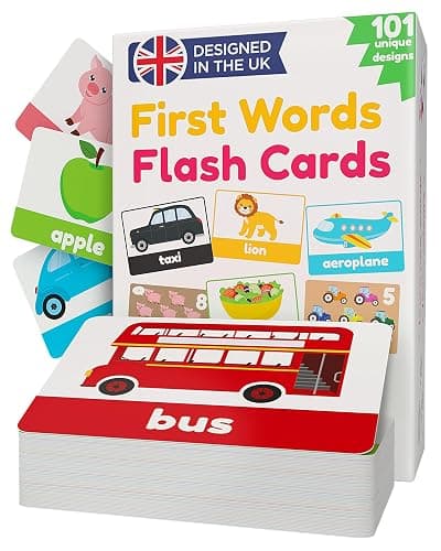 Flash Cards For Toddlers Age 1 2 3 | First Words Flash Cards for Kids | Toddler Baby Flashcards | 101 Unique Toddler Learning Cards | From 12 months | Language & Speech Development Toys - Image 1