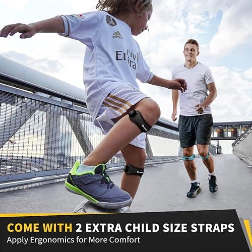 CAMBIVO Patella Tendon Knee Straps 2 Pack for Knee Pain Relief, Knee Brace for Women &Men with Extra Straps, Knee Support for Running, Hiking, Soccer, Basketball, Jumpers Knee, Tennis thumbnail 5
