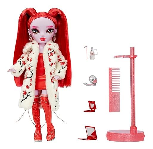 Rainbow High Shadow High Rosie - Red Fashion Doll. Fashionable Outfit, Extra Long Hair & 10+ Colorful Play Accessories. Great Gift for Kids 4-12 Years Old & Collectors thumbnail 4