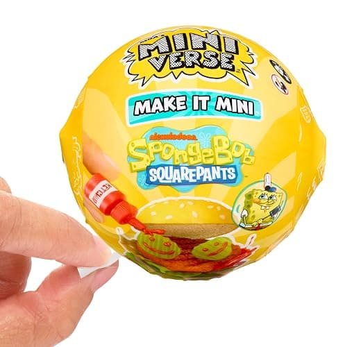 MGA's Miniverse Make It Mini Spongebob Squarepants, Mini Collectibles - Blind Pack, DIY, Resin, Replica Food, Not Edible, Collectors, Novelty, Gift, 8+ thumbnail 7