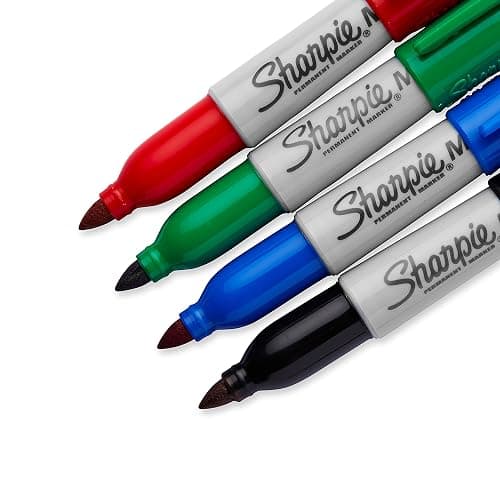 Sharpie Mini Permanent Markers, Fine Point, Assorted Colors, 4 Count thumbnail 4