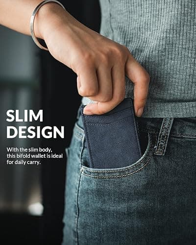 VULKIT Men's Slim Wallet Pop Up Card Holder RFID Blocking Metal Wallet Minimalist Design Holds Up to 11 Cards thumbnail 6