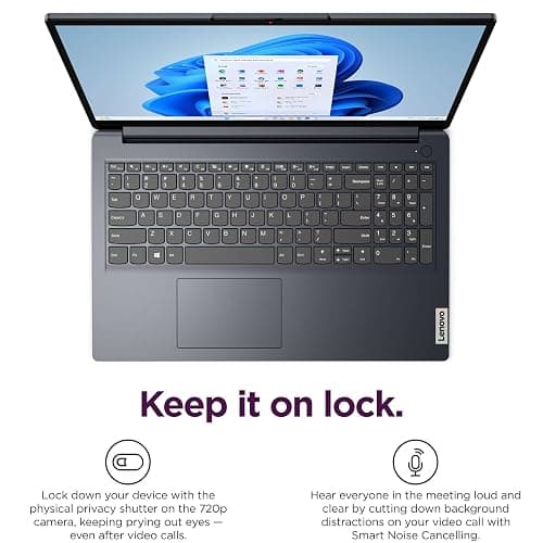 Lenovo 15.6" Touchscreen Laptop Computer, Intel 10-Core i5-1335U, 16GB RAM, 512GB PCIe SSD, Lifetime Office 365, WiFi 6, Type-C HUB, Fast Charge, Windows 11 Home, 2026 Edition for Business & Student thumbnail 5