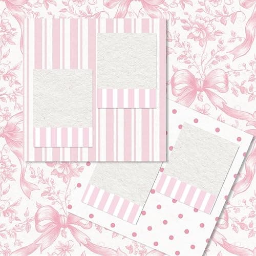 Whaline 24 Sheets 6 x 6 Inch Pink Bow Floral Pattern Paper Chinoiserie Scrapbook Specialty Paper Double Sided for DIY Crafts Card Making Photo Album Decor thumbnail 7