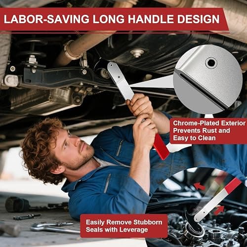 XUDYVCO Seal Puller, 3rd Generation Oil Seal Removal Tool with 30% Thicker Dual Hook Tips and Heat-Treated Steel, Seal Puller Tool Perfect for Car, SUV, Light Truck and Machine Repair thumbnail 4