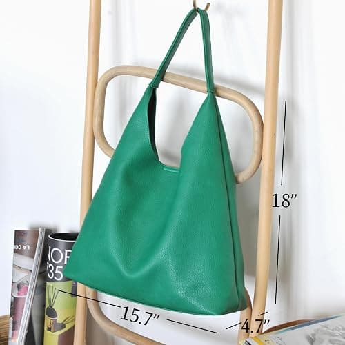 Hobo Bags for Women Soft Vegan Leather Shoulder Handbag Slouchy Tote Purses thumbnail 5