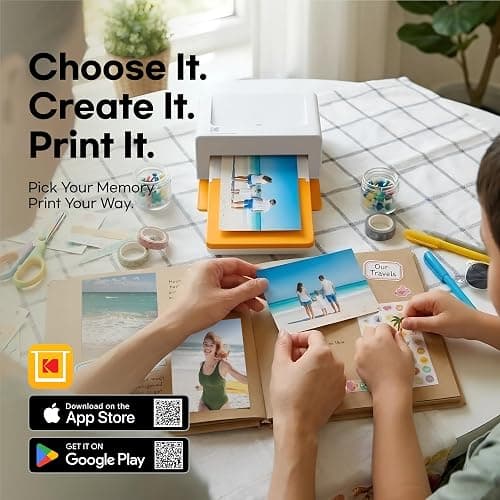 KODAK Dock Plus 4x6 Photo Printer, Smartphone Docking, 4PASS, 50 Sheets | Bluetooth, iPhone & Android Smartphone Compatible, Charge While Printing, Water, Fingerprint and Fade Resistant thumbnail 9