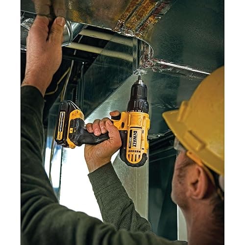 DEWALT 20V Max Cordless Drill Driver Set, 2 Speed, High Performance Motor, Includes 2 XR 1.3Ah Li-Ion Batteries, Charger and Contractor Bag (DCD771C2) thumbnail 11